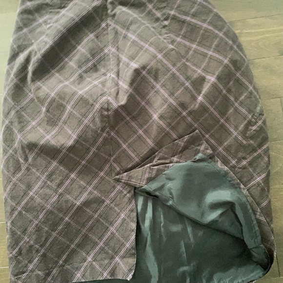 Skirt.  Smart set brown with pink lines - Picture 4 of 4